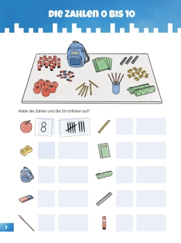 Mäi Stickerheft MATHEMATIK 0-10